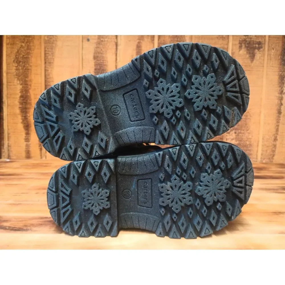 Carter's Girl's Winter Boots‎ Toddler Size 10 M Navy Deltha Snow Boot Warm
